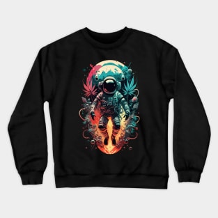 Astronaut Weed Crewneck Sweatshirt